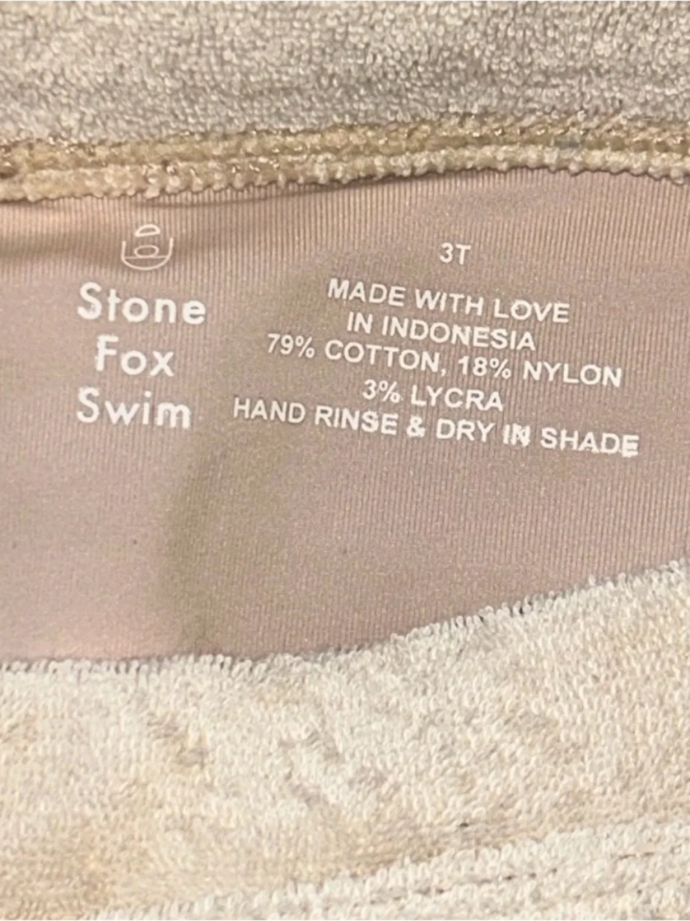 Stone Fox Swim Wear French Terry Swimsuit Coverup &  bottoms boden style